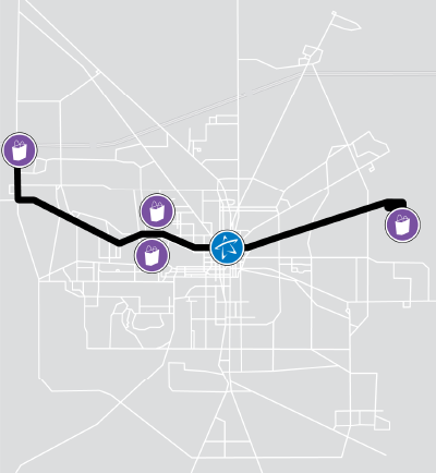 Saturday Azalea Route Mini Map